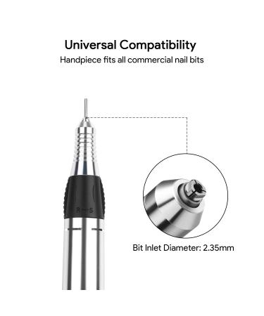 JSDA JD 400 Premium Nail Miller - Professional Electric Nail Cutter for Gel Nails 30 000 RPM Includes 6 Bits | Perfect for Home & Studio Use - Buy Online on GoSupps.com