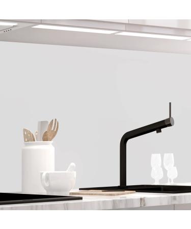 Sticker professionals kitchen back wall self -adhesive matt - pure white - 1.8mm stiffened every surface is possible PET material premium 60 x 280cm h 60 cm x W 280 cm pure white