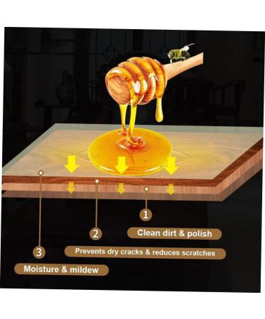 Homoyoyo 1pc Natural Beeswax Wood Seasoning & Polishing Wax - Enhance & Maintain Your Wood Finish - Buy Online on GoSupps.com