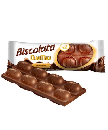 Biscolata Duomax Hazelnut Chocolate Wafer Bars - 16 Pack (32 Pieces), Snack Cookies - Buy Online on GoSupps.com