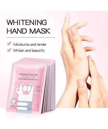 Lot de 5 masques hydratants au lait de ch vre pour les mains - Gants hydratants pour les mains s ches et gerc es - Masque blanchissant pour les mains - Buy Online on GoSupps.com