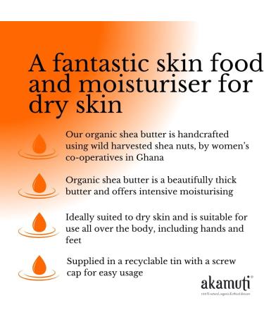Akamuti Organic Virgin Shea Butter 160 gram - Buy Online on GoSupps.com