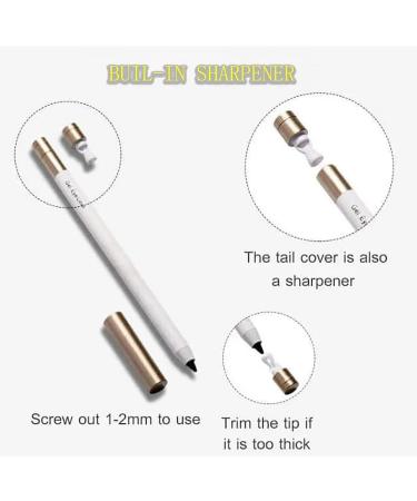 Non-Smudging Waterproof Long-lasting Eyeliner Pencil Quick Drying Long Lasting Waterproof and Sweat Proof Eyeliner Extra Fine Eyeliner with Sharpener (2Pcs Black) - Buy Online on GoSupps.com
