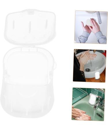 HONMEET 20 Boxes Portable Travel Soap Soapdish Hand Washing Soap Slices Travel Supplies Hand Wash Soap Slices Small Soap Slice Travel Soap Slices Soap Flakes White - Buy Online on GoSupps.com