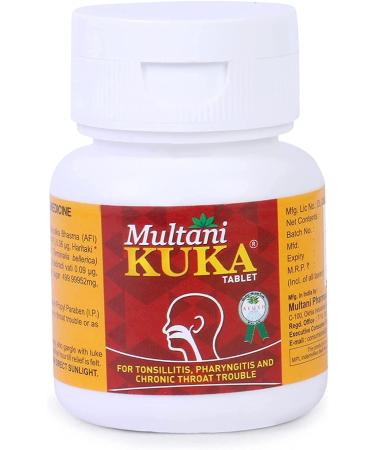 DKM Multani Kuka Tablet - Natural Ayurvedic Relief for Tonsillitis & Pharyngitis - 100 Tablets - Buy Online on GoSupps.com