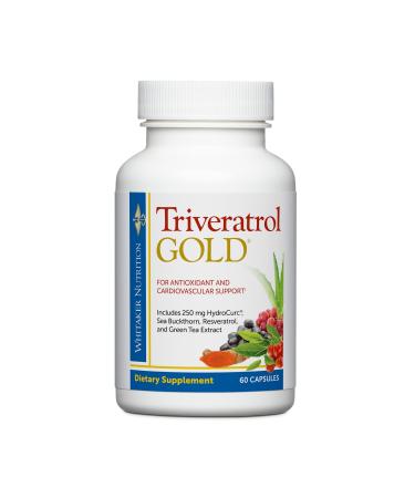 Dr. Whitaker's Triveratrol Gold Healthy Aging Supplement with Resveratrol & Extracts of Aloe Vera Green Tea and Turmeric Provides Antioxidant & Cardiovascular Support (60 Capsules) 60 Count (Pack of 1)