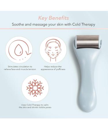 Ice Roller with Stainless Steel Head - Refreshing Skin Care Tool for Instant Cooling & Swelling Relief - International Shipping Available - Buy Online on GoSupps.com