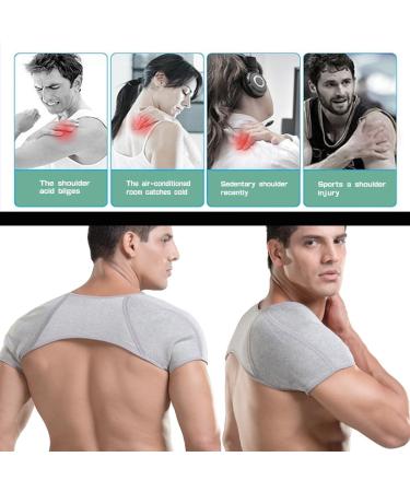 Mugwort Dotted Shoulder Shawl - Adjustable Double Shoulder Brace for Men & Women | Pain Relief for Hiking Sports & Tendinitis - Buy Online on GoSupps.com