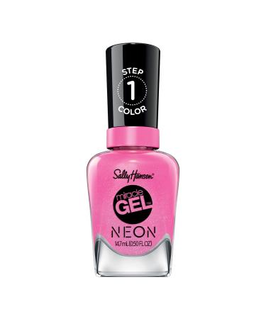 Sally Hansen Miracle Gel Neon Collection  876 Floresc Pink Pink 0.5 Fl Oz (Pack of 1)