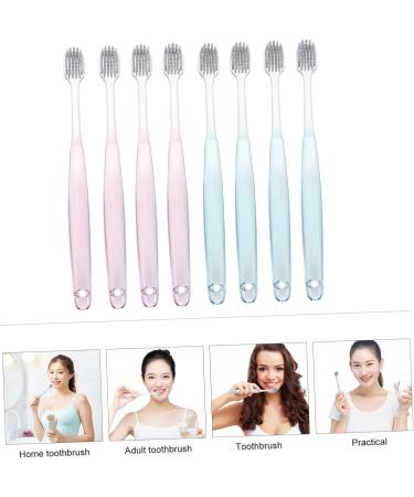 Plafope 6-Piece Classic Crystal Toothbrush Set for Adults - Durable Oral Care Brushes for Home Use - Buy Online on GoSupps.com