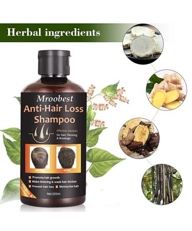 Natural Hair Growth Shampoo for Thicker, Fuller Hair - Organic Hair Loss Treatment - 7.43 Fl Oz - Buy Online on GoSupps.com