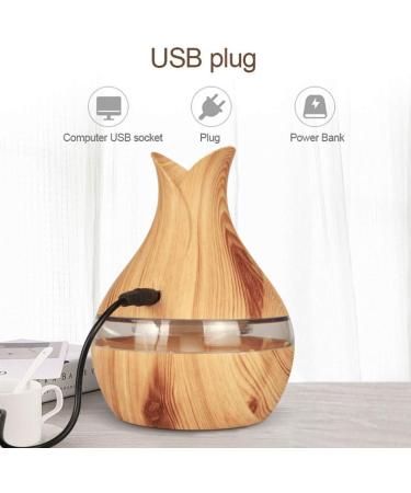 300ml Essential Oil Diffuser - Small Aromatherapy Cool Mist Humidifier with 7 Colors LED Lights | Auto Off Timer for Home & Office - Buy Online on GoSupps.com