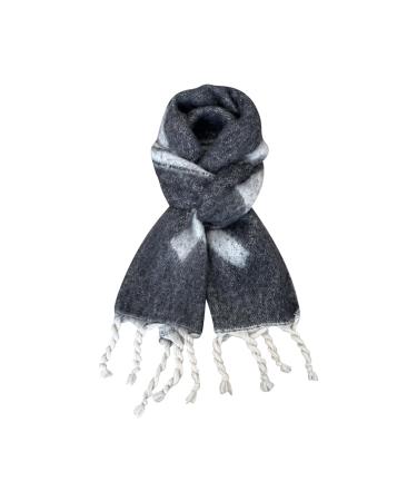Scarf Ladies Women Autumn Winter Elegant Print Triangular Scarf Vintage Winter Scarf Fashion Warm Scarf One Size Dark Gray