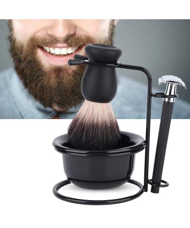 4 in 1 men's shaving set razor gift sets for men with heavy duty stood soap bowl razor brush and razor for at home outdoors and professional use