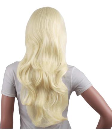 MapofBeauty Long Wavy Synthetic Hair Wig in Light Blonde for Women's Party - Full Wigs - Buy Online on GoSupps.com