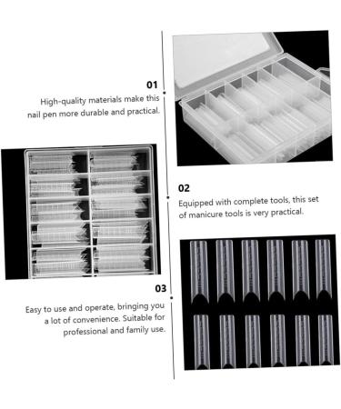 Housoutil 1 Set Nail Set Strengthen Nail Polish White Plastic - Buy Online on GoSupps.com