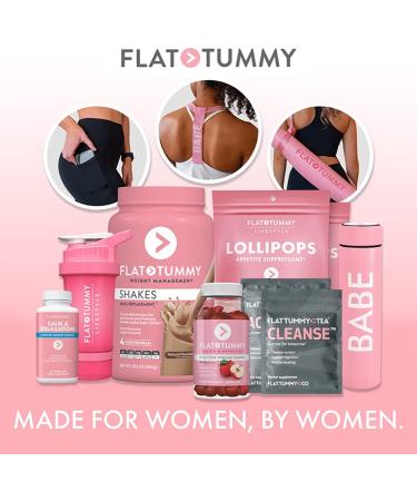 Flat Tummy Vanilla Meal Replacement Shake - 20 Servings, Plant Based Protein for Women - Vegan, Gluten Free, Dairy Free, Vitamins & Minerals, Keto-Friendly for Weight Management - Buy Online on GoSupps.com