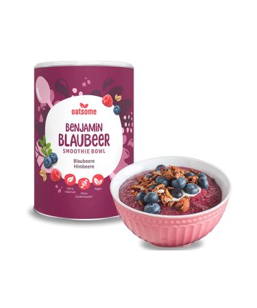 Benjamin blueberry - Smoothie bowl - nutrient breakfast with 100% natural ingredients & without additives and refined sugar - for a long time with only 200 kcal - 400g blueberry & raspberry - Buy Online on GoSupps.com