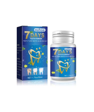 1 piece 7 days tooth powder 7 days tooth cleaning powder backsoda mint tooth white powder tooth bleaching deep cleaning bulid tooth strong your mouth fresh painless radiant smile 1 pcs