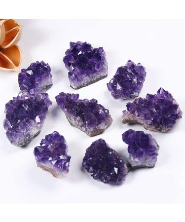 Natural Crystal Rough Crystal 1PC Natural Raw Amethyst Quartz Purple Crystal Cluster Stones Specimen Home Decoration Crafts Decoration Ornament (Color : 1pc Size : 20-30g) 20-30g 1pc