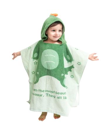 Supgomax Hooded Bathing Poncho for Kids | Cartoon Dinosaur Beach Towel & Baby Hooded Bath Towel | Absorbent and Fun for Swimming & Showers - Buy Online on GoSupps.com