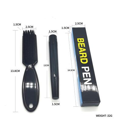Folpus Men's Beard Pencil Filler - Precision Beard Filler Pen in Dark Grey for Perfect Styling - International Shipping Available - Buy Online on GoSupps.com