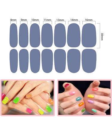 SILPECWEE 224 Pieces Solid Color Nail Polish Strips - Self Adhesive Nail Art Stickers with Nail File (Light Colour) - Buy Online on GoSupps.com