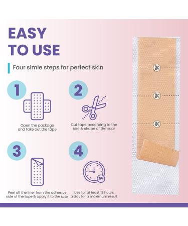 Silicone Scar Sheets for Keloid, C-Section, Tummy Tuck - Surgical Scar Treatment Gel Bandage - Buy Online on GoSupps.com