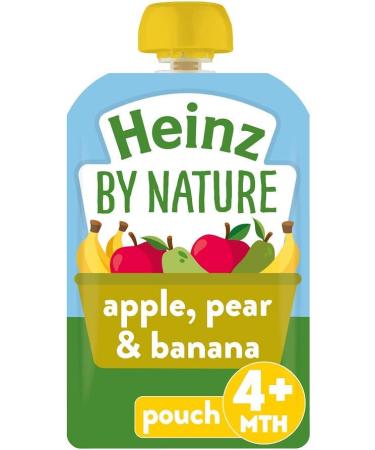 Heinz Apple Pear Banana Fruit Pouch 6x100g | Organic Baby Food - Buy Online on GoSupps.com