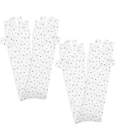 FOMIYES 8 Pairs Nail Gloves Uv Gloves for Gel Manicures Gel Manicure Uv Gloves Gel Nails Gloves Uv Lamp Glove for Gel Nails Gel for Nails Polyester White Light Miss Anti-black - Buy Online on GoSupps.com