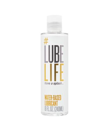 #LubeLife Water-Based Personal Lubricant, Lube for Men, Women and Couples, Non-Staining, 8 Fl Oz Original 8 Fl Oz (Pack of 1)