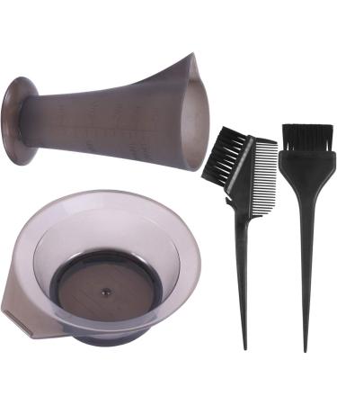 Beaupretty Hair Dye Brush and Bowl Set Measuring Cup Professional Hair Coloring Tool Kit Color Mixing Bowl Dyeing Tinting Brush Applicator or Home Barber Salon 4pcs - Buy Online on GoSupps.com