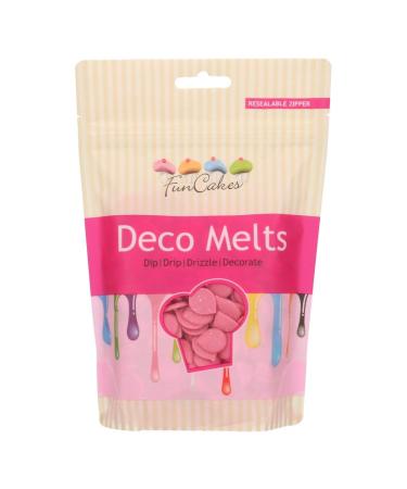 Funcakes Deco Melts Pink, Pink 250 g (Pack of 1)