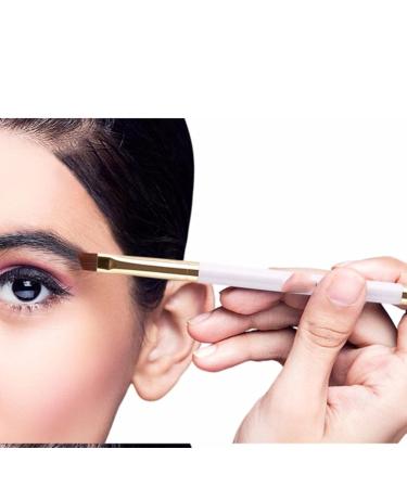Double-Headed Rose Gold Eyebrow & Eyelash Curl Brush - Dual-Purpose Makeup Tool | International Shipping Available - Buy Online on GoSupps.com