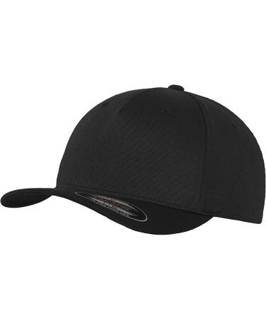 Flexfit Unisex 5 Panel Cap women's and men's cap available in 5 colours sizes S/M - L/XL L-XL Black