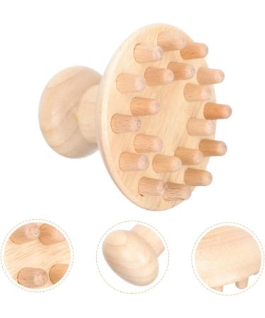 Hapinary Wooden Massage Comb for Kids - Health & Wellness Hair Washing Tool | Eco-Friendly Beech Shampoo Brush & Hand Massager - Buy Online on GoSupps.com