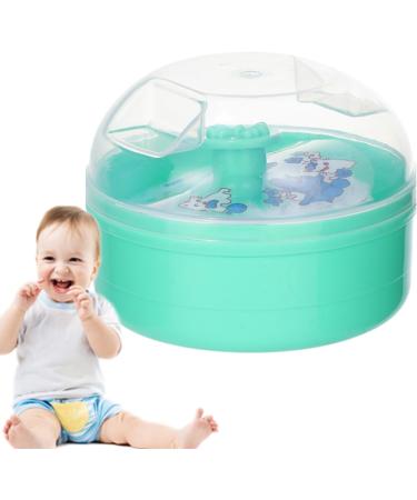 Pouppouste en bassin pour tout-petit - Kit de bouff e de poudre de corps doux pour les soins pour b b s | Applicateur de poudre en vrac rechargeable pour le bain routine cutan e infantile bouff e l Green - Buy Online on GoSupps.com