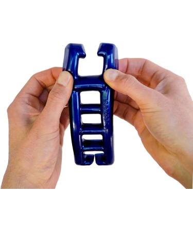 Men's Metallic Blue Yoga Toes Gel Toe Separators - Relieve Foot Pain and Improve Athletic Performance! (Large) - Buy Online on GoSupps.com