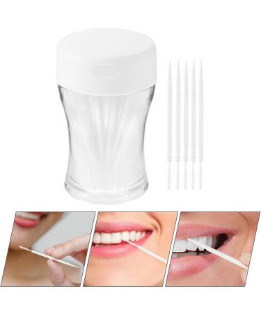 Supvox Interdental Brushes - 200 Pieces Safe Plastic Tooth Cleaning Tool for Adults (White) | Perfect for Dental Hygiene & Care - Buy Online on GoSupps.com