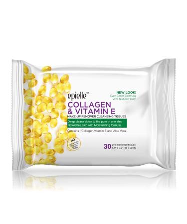 Epielle Makeup Remover Cleansing Wipes | Gentle for all Skin Types | Daily Facial Towelettes | Removes Dirt, Oil, Makeup | 30ct, Assorted 6 Pack - Buy Online on GoSupps.com