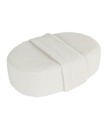 Natural Elements Body Sponge - Deep Exfoliating Flaxseed & Charcoal for Smooth Skin | International Shipping Available - Buy Online on GoSupps.com