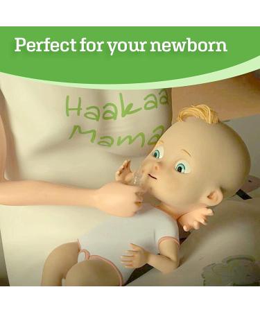 Haakaa Silicone Nasal Aspirator for Baby | Safe & Easy-Squeeze Nose Cleaner | Unblocker for Newborns & Toddlers | Includes 1 Replacement Head - Transparent - Buy Online on GoSupps.com