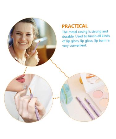 FOMIYES Retractable Lip Brush - 10 Pcs Metal Shell Lip Balm & Lipstick Applicator - Travel-Friendly Aluminum Alloy Makeup Tool - Buy Online on GoSupps.com