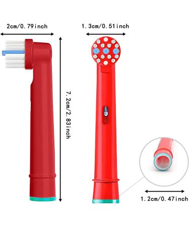 Kids Oral B Electric Toothbrush Replacement Heads - 8 Pack Multicolor | Precision Clean Soft Bristles for Children - Buy Online on GoSupps.com