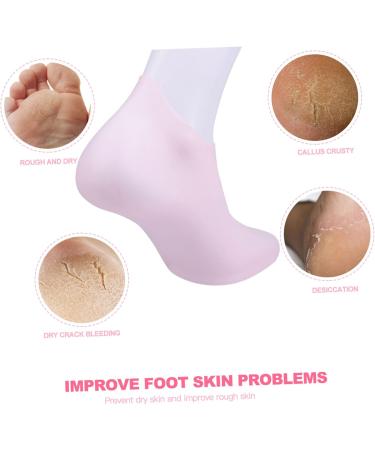 1 Pair Protective Socks Heel Socks Dry Cracked Gel Socks Gel Socks for Cracked Heels Socks for Dry Cracked Feet Women Foot Silicone Gel Moisturizing Sock Miss Spa Sebs Cotton Socks - Buy Online on GoSupps.com