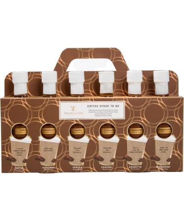 Luxury Coffee Syrup Gift Set | 6 Assorted Flavoured Syrups Set for Sweetening Coffee Tea Hot Chocolate Syrup Set Hot Choc Station Iced Coffee Syrup Gift | Coffee Lovers Gifts For Women Men Kids - Buy Online on GoSupps.com