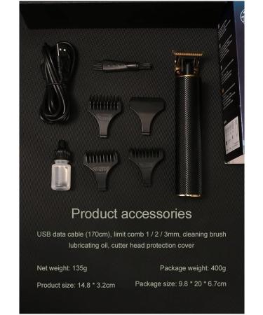 Lanlousy Professional Hair Finishing Trimmers Electric Trimmers Beard Shaving Trimmers Black - Buy Online on GoSupps.com