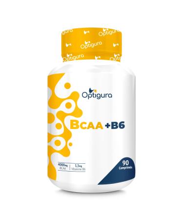OPTIGURA - BCAA+B6 - Amino Acids Formula BCAA + Vitamin B6-90 Tablets