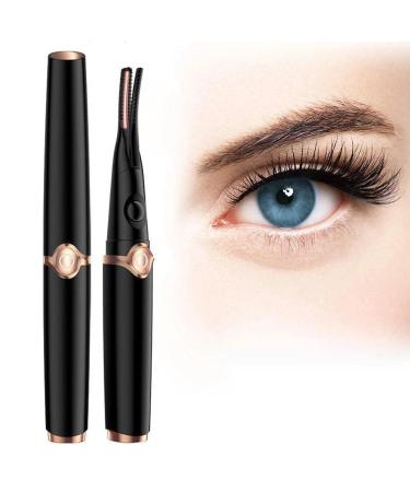 Heated Eyelash Curler Heated Lash Curler Electric Eyelash Curler Portable Makeup Electric Eyelash Curling USB Rechargeable Finalize Eyelash Tool Beauty Tools for Women (A)
