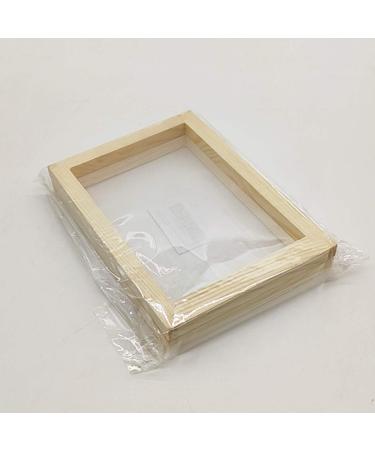 Worown A6 Size Wooden Papermaking Mould - DIY Paper Craft and Dried Flower Handcraft - 5x7 inch Frame - Buy Online on GoSupps.com
